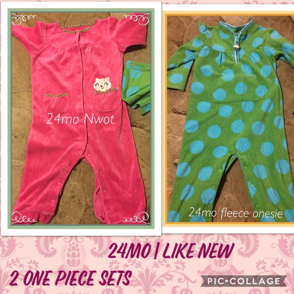 24 mo fleece one pieces